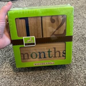 BB Blocks Woodlands New in Packaging Wooden Photography Blocks OS— Baby